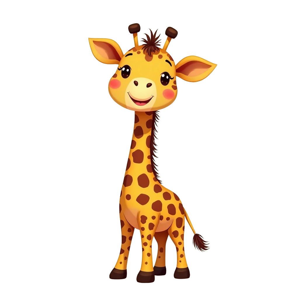 Cute Giraffe Cartoon